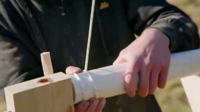 The Vikings used pole lathes
to turn basic bowls and plates. - Handmade: Britain's Best Woodworker