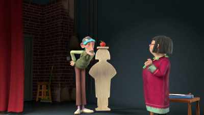 The volunteer, that's you, stands here. - The Adventures of Paddington