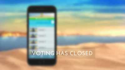 The vote closes
at 11 p. m. tonight. - Love Island