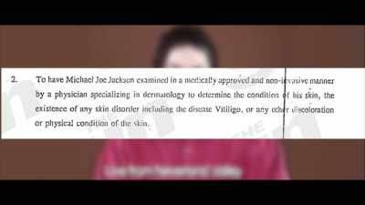 The warrant also directed me to cooperate in any examination - Square One: Michael Jackson