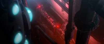 The watchtower didn't react
even when she took her helmettals off? - Blame!