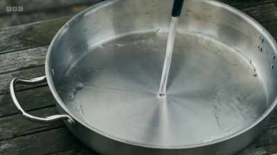 The water flowing outwards
from the hosepipe - Secrets of Size: Atoms to Supergalaxies