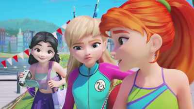 The waving is up for debate.
But he was cute. - LEGO Friends: Girls on a Mission