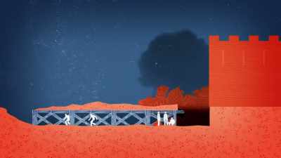 The way they use fire to undermine structures - Ancient Engineering
