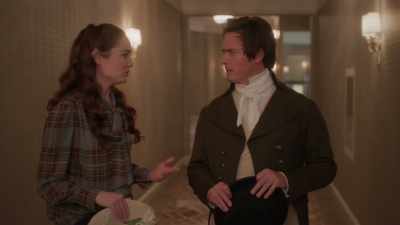 The whole thing about you being - Paging Mr. Darcy