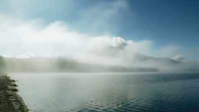 The winds blowing over the
lake's surface create currents - The Green Planet