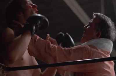 The winner by technical knockout,
in the red corner, from Salinas... - Fat City