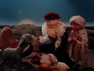 The wise man tried to console
Aaron about his loss. - The Little Drummer Boy Book II