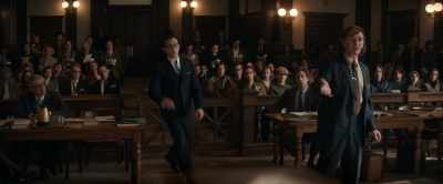 The witness can't present them testimony - The Trial of the Chicago 7