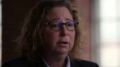 The woman 
is completely hysterical. - New York Homicide