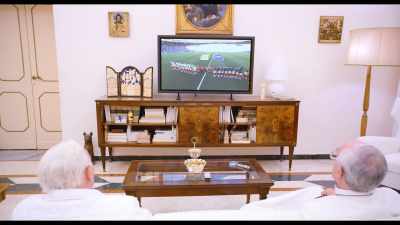 The World Cup Final of 2014 has begun. - The Two Popes