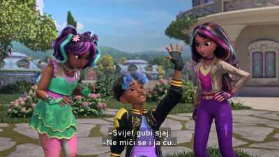 -The world is growing dim.
-[sighs] Just hold still, and I'll... - Unicorn Academy