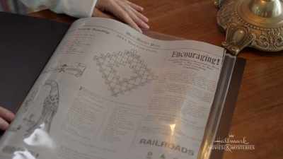 The world's very first
crossword puzzle, - Crossword Mysteries: Proposing Murder