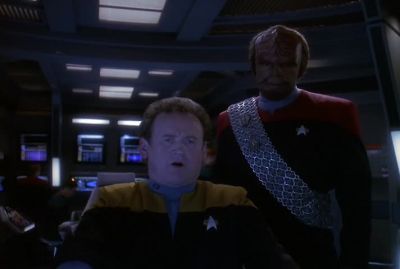 The Xhosa's altering course,
Commander. - Star Trek: Deep Space Nine