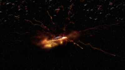 THEIA IS DESTROYED,
AND EARTH BARELY SURVIVES. - How the Universe Works