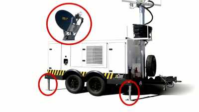 Their mobile units are equipped
usually with special mounts, - American Moon