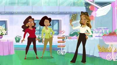 Theme: "An evening in Mykonos." - The Proud Family: Louder and Prouder