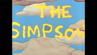 (theme music playing) - The Simpsons