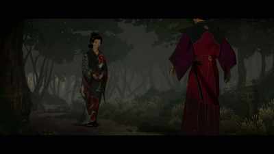 [theme music playing] - BLUE EYE SAMURAI