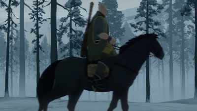 [theme music playing] - BLUE EYE SAMURAI