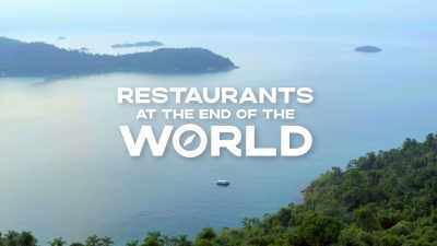 (theme music playing). - Restaurants at the End of the World