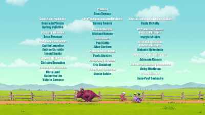 [theme music playing] - Dino Ranch