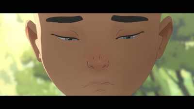[theme music swelling] - BLUE EYE SAMURAI