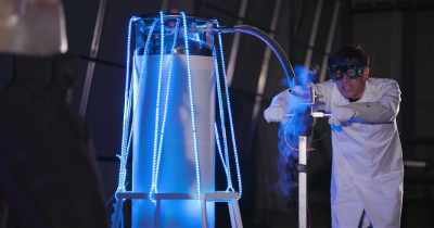 Then a blast of my liquid nitrogen. - White Rabbit Project