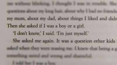 "Then she asked
if I was a boy or a girl. - Books That Made Us