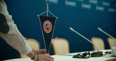 Then came the press conference. - Super League: The War for Football