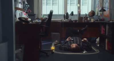 Then we go into our offices - Late Night