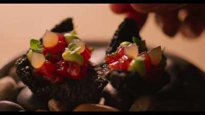 Then you got your high-end splurge places
like Senia - Somebody Feed Phil