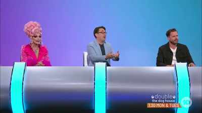 Then he got qualified and said,
"Oh, no, it's not a third testicle." - Would I Lie to You?