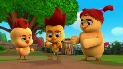 Then we have
our charge for the day: - The Chicken Squad