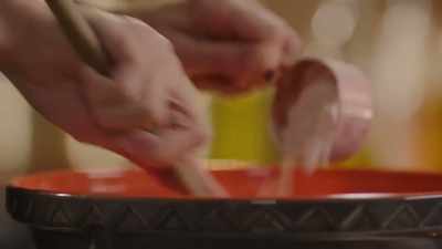 Then I gradually add
the dry ingredients, - Nigella: At My Table