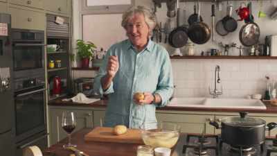 Then I take this potato peeler, - James May: Oh Cook!