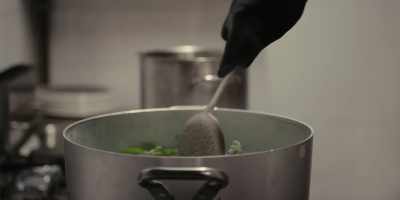 Then I thought about the basil leaf
that many don't eat and discard. - Chef's Table: Pizza