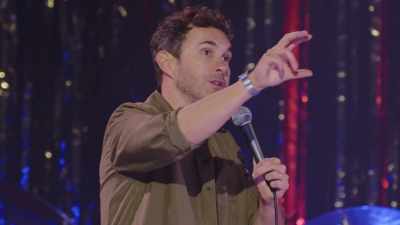 Then it's, "Man runs a train
on multiple people." - Mark Normand: Soup to Nuts