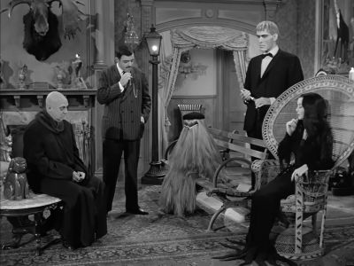 Then they just ran out
the door and disappeared. - The Addams Family