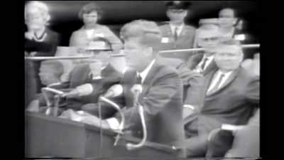 Then Kennedy realized
that the dice were being rolled - American Moon