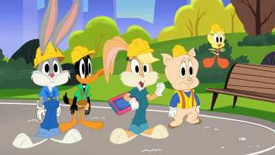 Then let's build
this merry-go-round! - Bugs Bunny Builders