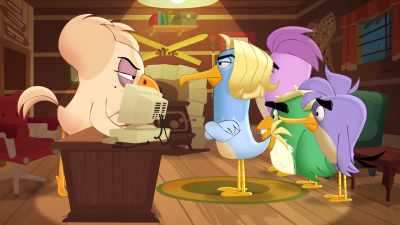 Then make him un-disappear,
or I'll have your badges! - Angry Birds: Summer Madness