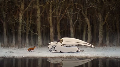 Then, of course, a gallery guy walks
past eventually, - The Boy, the Mole, the Fox and the Horse