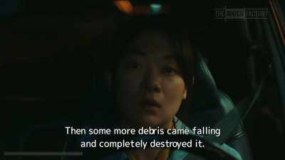 Then some more debris came falling
and completely destroyed it. - Drive My Car