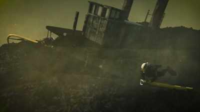 Then you strap underneath it
with wide, heavy straps, - Beyond Oak Island