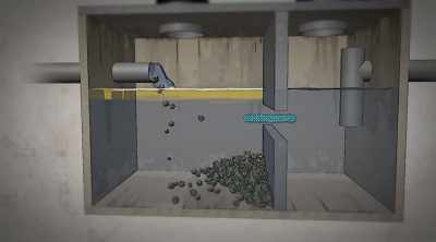 Then the clearer water drains
into the sewer system. - Sewer Divers