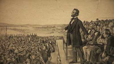 Then to the present,
to this great Civil War - Abraham Lincoln