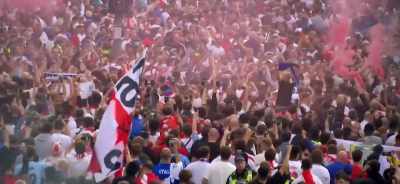 Then, they were quite
aggressive and abusive, - The Final: Attack on Wembley