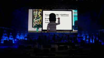 Then under me, we
have rapper, genius. - South Park: The 25th Anniversary Concert