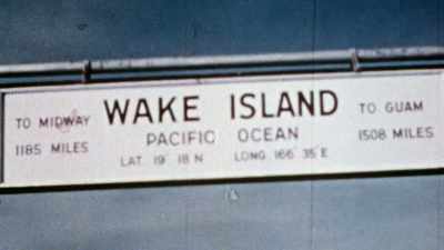 Then -- Wake Island. - The Pacific War in Color